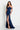 Prom Dresses Long Fitted Slit Formal Prom Gown Navy Blue