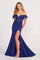 Prom Dresses Formal Fitted Long Prom Dress Navy Blue
