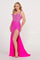 Prom Dresses Beaded Prom Long Dress Formal Evening Gown Hot Pink/Silver