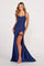 Prom Dresses Beaded Prom Long Dress Formal Evening Gown Navy Blue