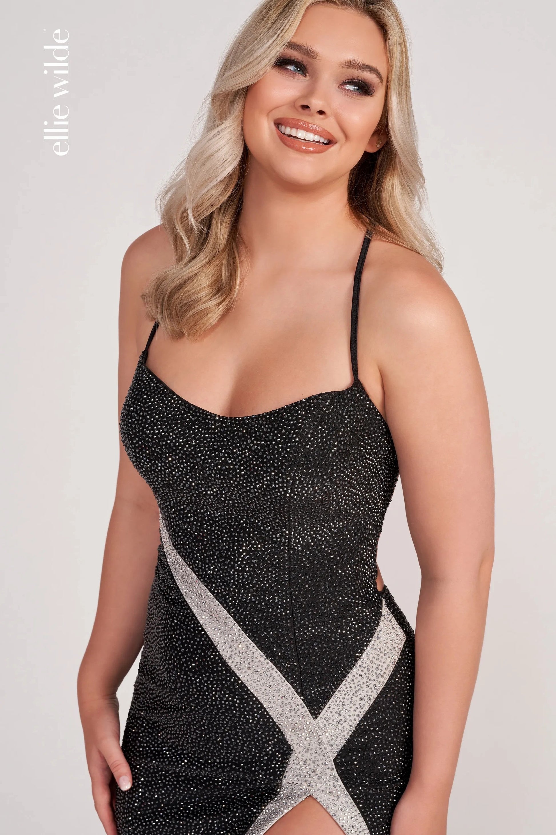 Ellie Wilde EW34031 Prom Fitted Evening Formal Long Gown