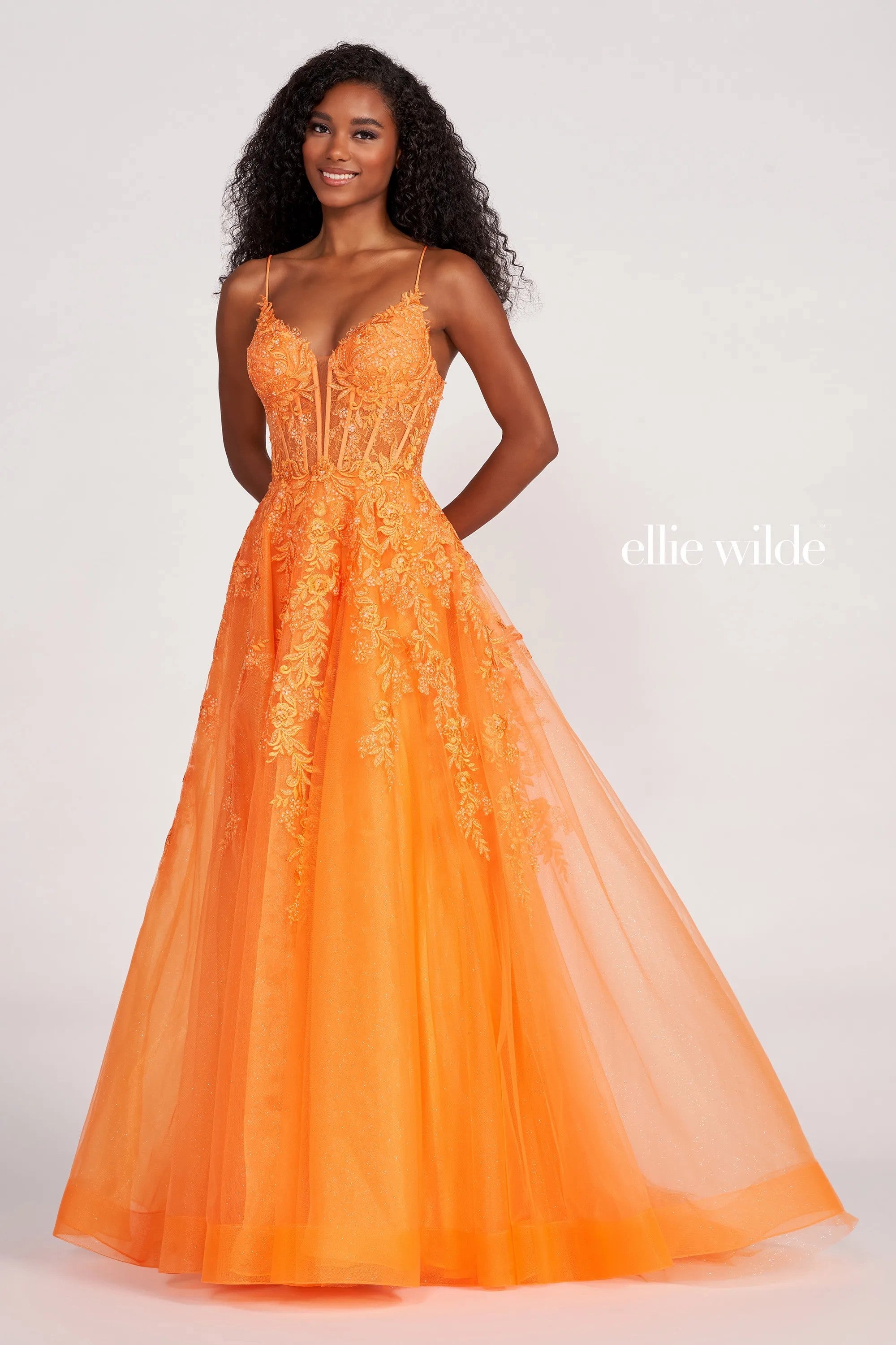 Prom Dresses Long A Line Dress Prom Ball Gown Orange