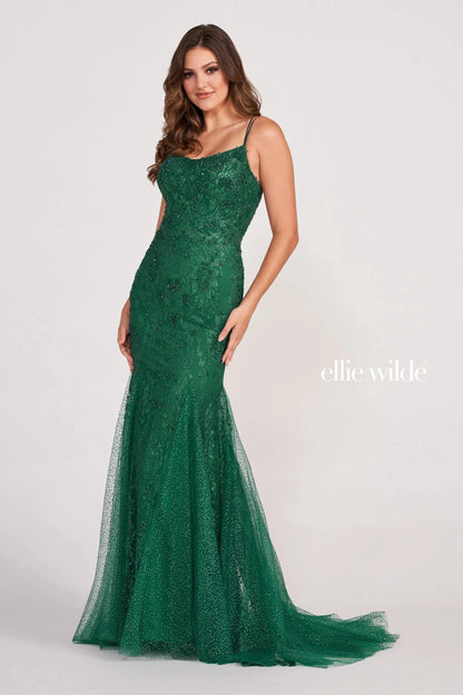 Prom Dresses Beaded Mermaid Evening Long Prom Gown Emerald