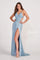 Prom Dresses Prom Fitted Long Formal Gown Misty Blue