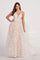 Prom Dresses Prom Formal Floral Beaded Long Ball Gown Ivory/Nude