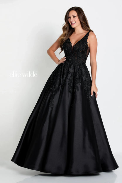 Prom Dresses Long Ball Gown Beaded Pocket Prom Dress Black