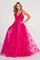 Prom Dresses Long Pocket Ball Gown Sequin Prom Dress Magenta