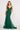 Prom Dresses Fitted Long Formal Applique Prom Dress Emerald