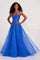 Prom Dresses Long Ball Gown Detachable Sleeve Prom Dress Royal Blue