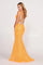 Prom Dresses Formal Long Fitted Evening Prom Dress Orange