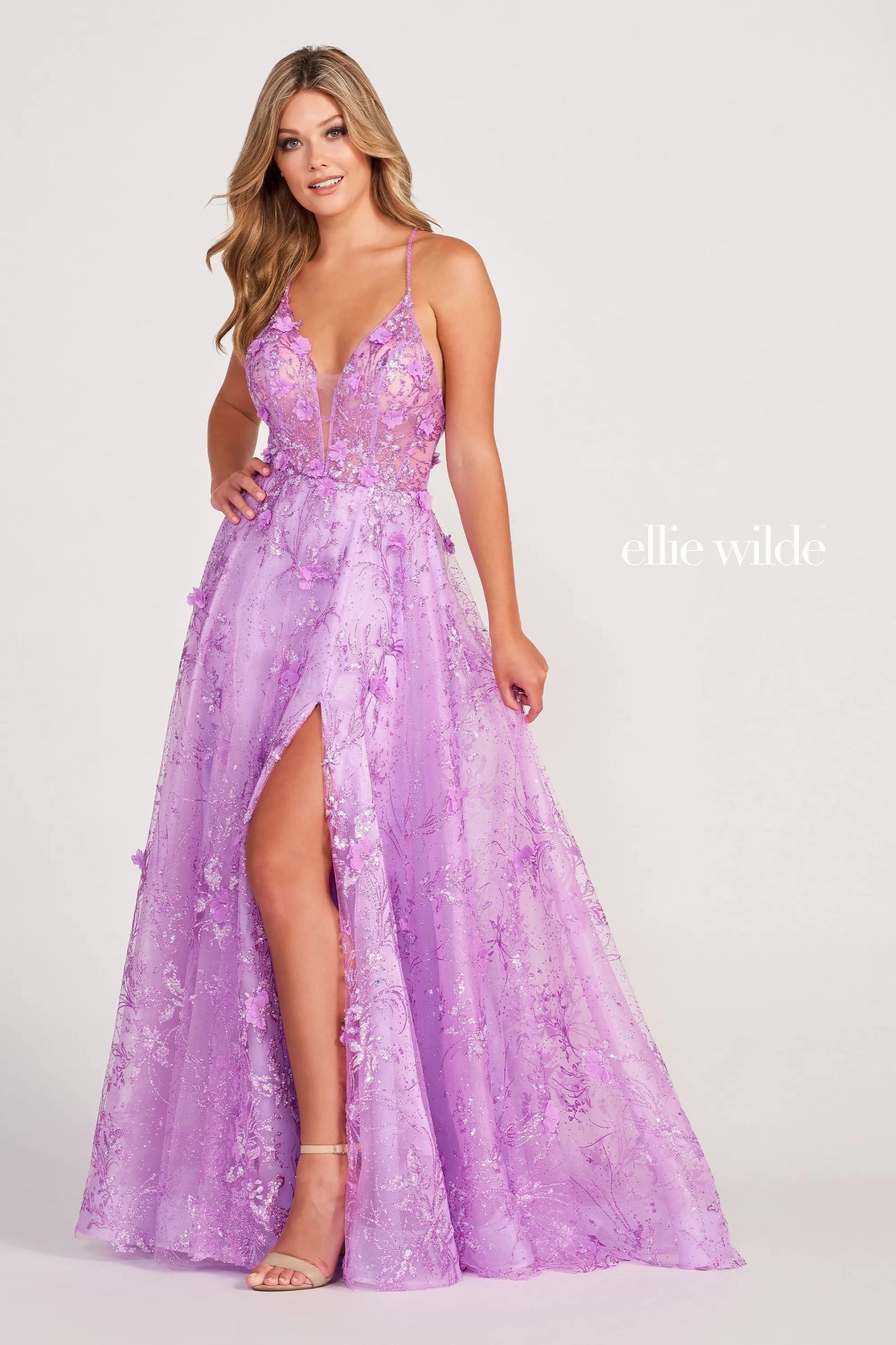 Ellie Wilde EW34102 Long Formal Pocket Ballgown Prom Dress