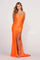 Prom Dresses Long Fitted Prom Dress Neon Orange