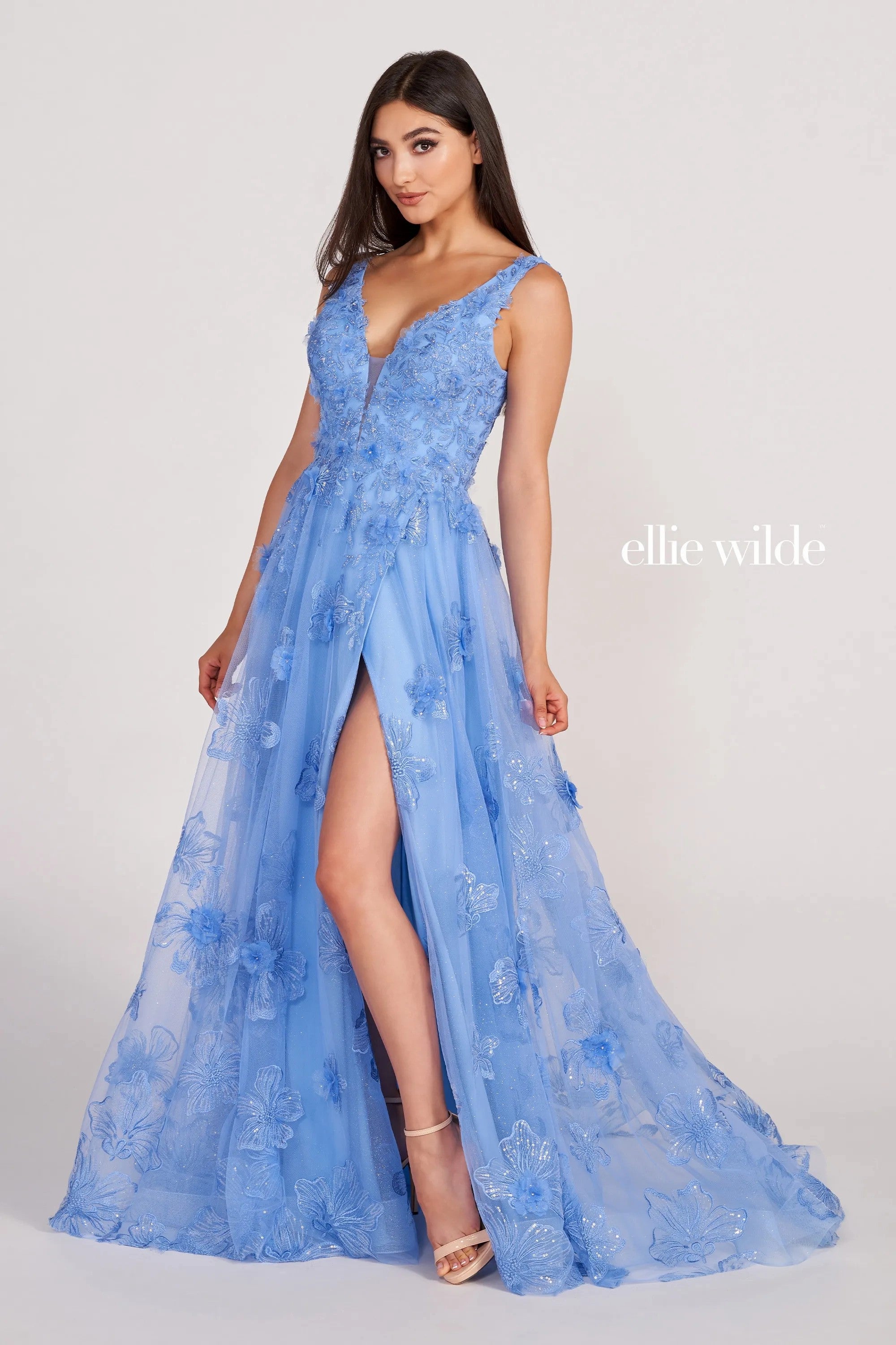 Prom Dresses Long A Line Prom Dress Periwinkle