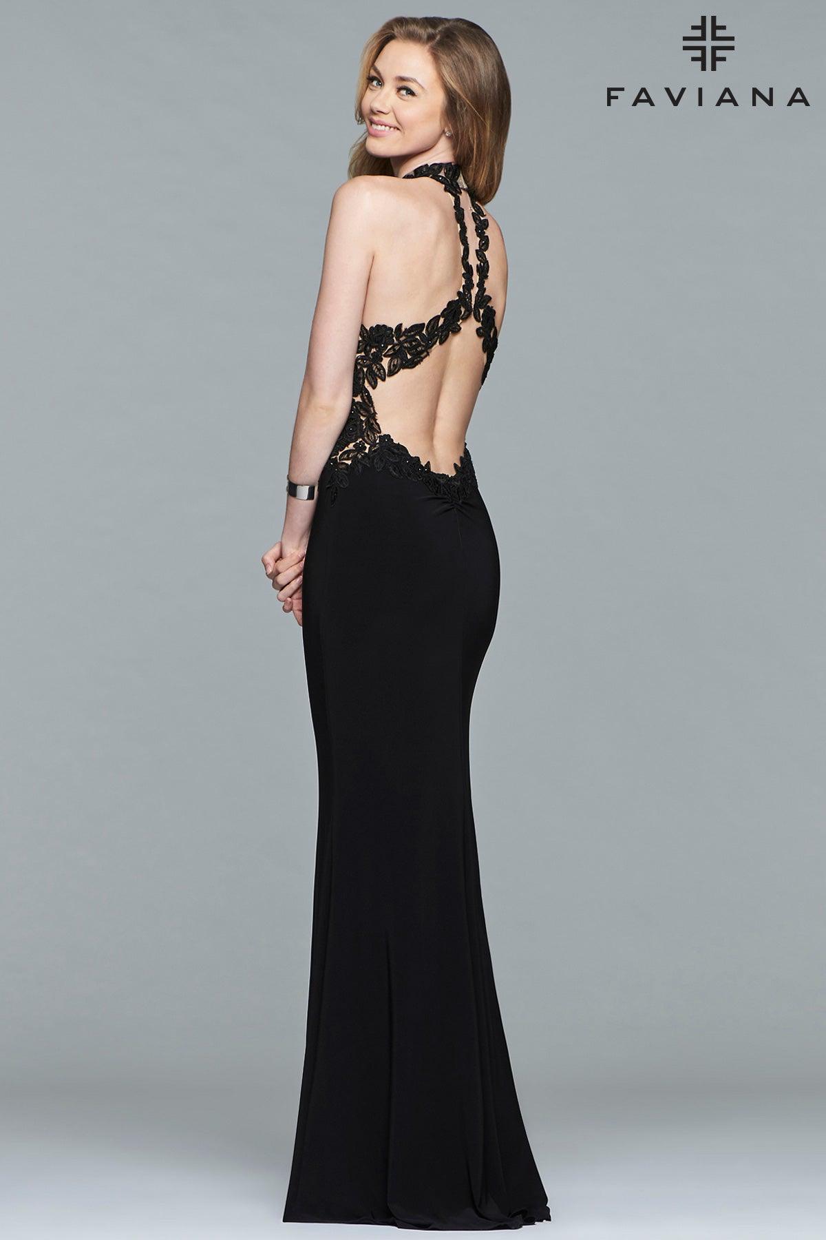 Faviana Sleeveless Long Formal Gown 7750 - The Dress Outlet