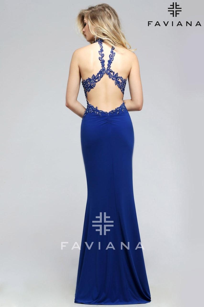 Faviana Sleeveless Long Formal Gown 7750 - The Dress Outlet