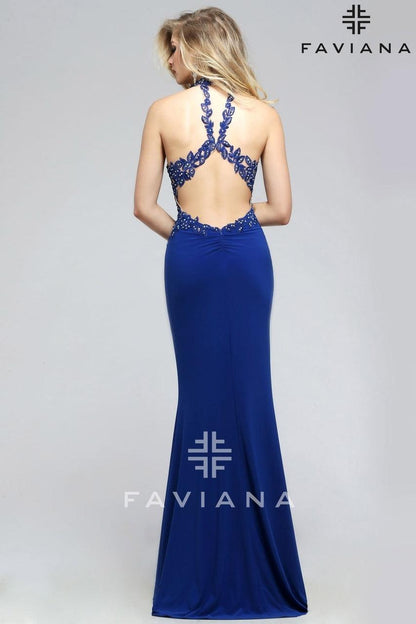 Faviana Sleeveless Long Formal Gown 7750 - The Dress Outlet