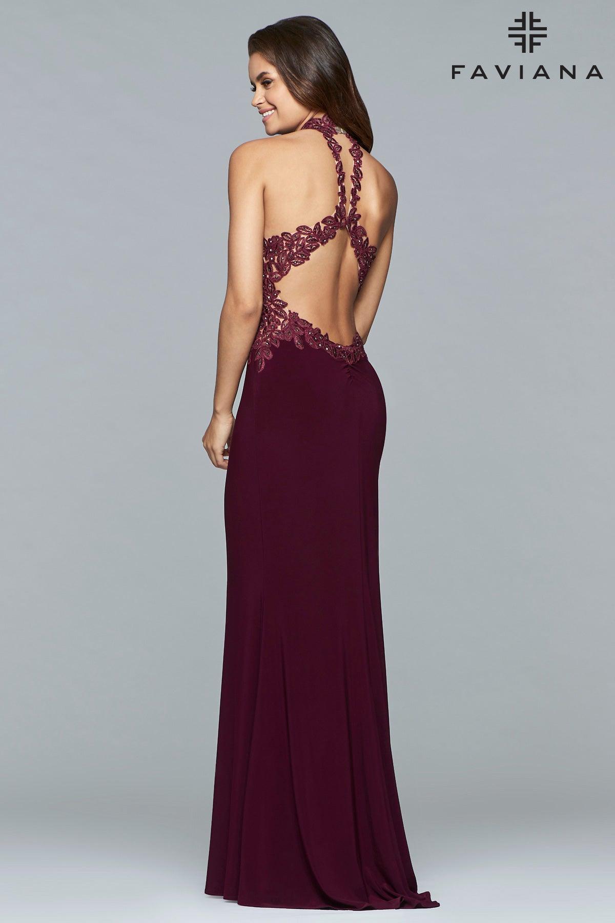 Faviana Sleeveless Long Formal Gown 7750 - The Dress Outlet
