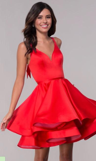 Faviana Sleeveless Short Prom Dress S10161 - The Dress Outlet