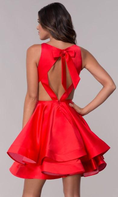 Faviana Sleeveless Short Prom Dress S10161 - The Dress Outlet