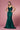 Fit and Flare Long Prom Dress Forest Green
