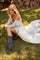 Fit and Flare Long Wedding Gown - The Dress Outlet