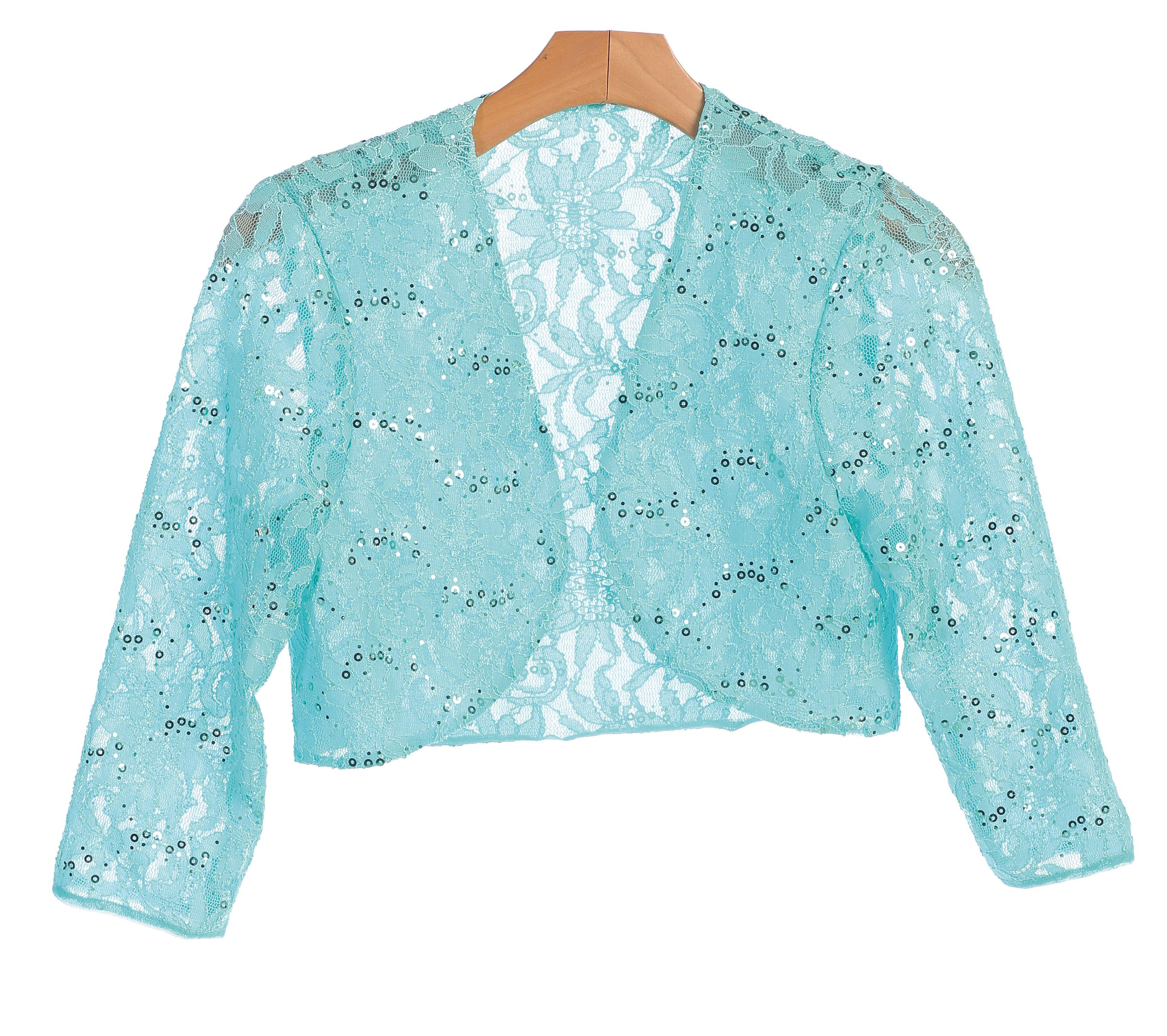 Formal Bolero Long Sleeve Lace Jacket Blush XL
