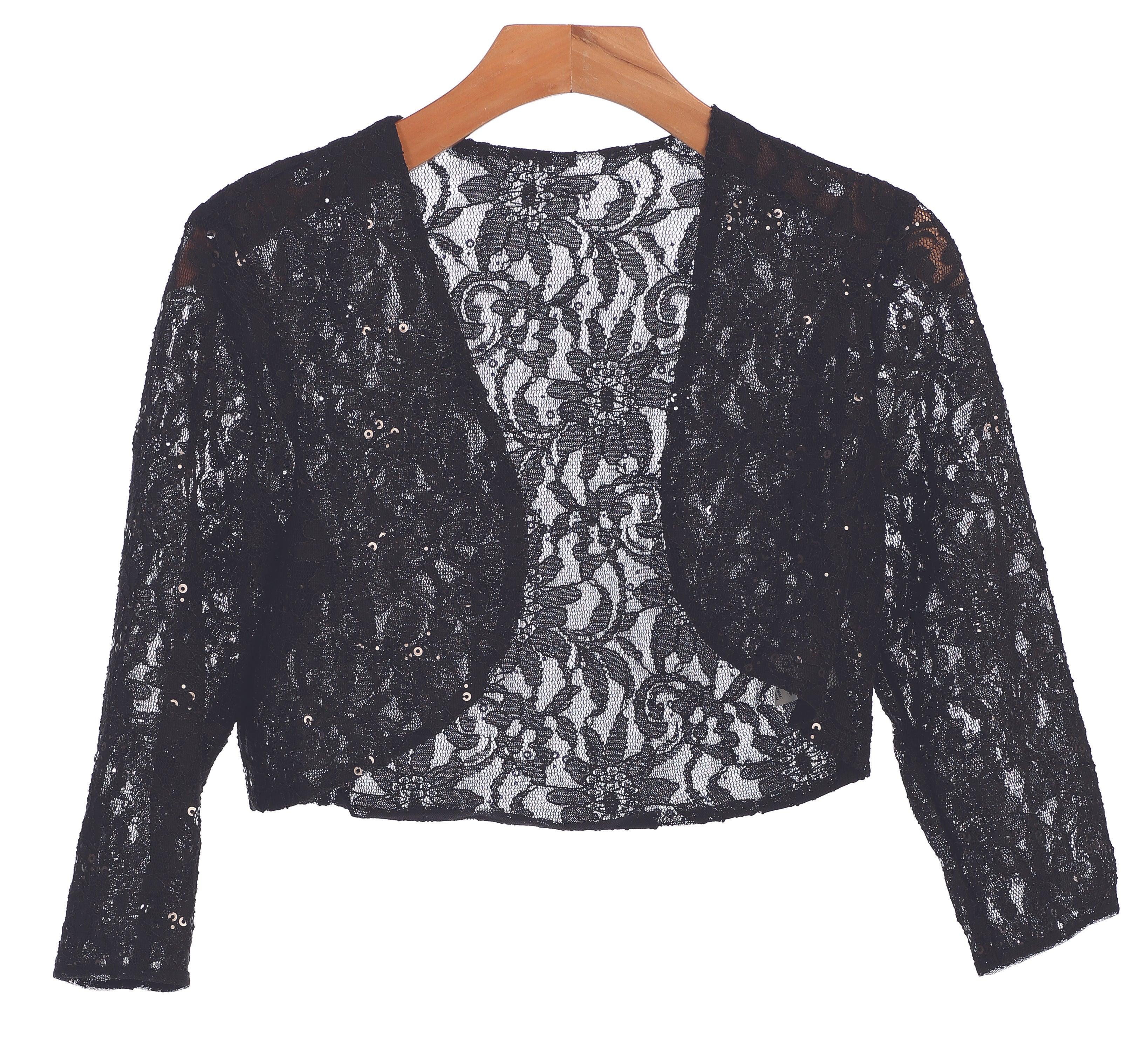 Formal Bolero Long Sleeve Lace Jacket - Dusty Rose / M Formal Bolero Long Sleeve Lace Jacket - Dusty Rose / M
