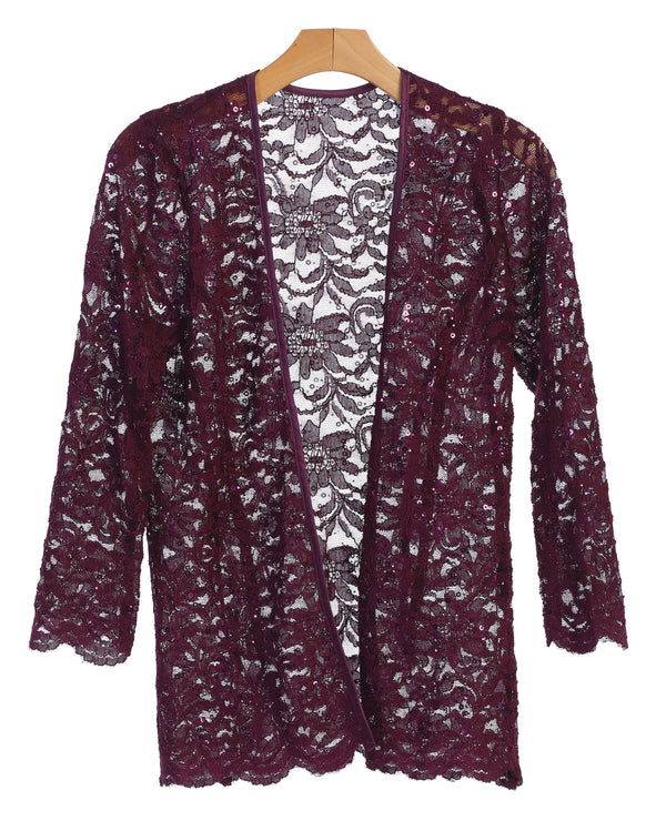 Formal Lace Scallop Edge Jacket
