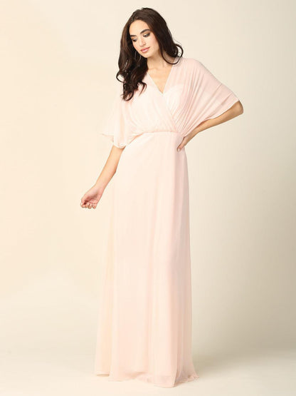 Formal Mother of the Bride Draped Chiffon Gown Sale - The Dress Outlet