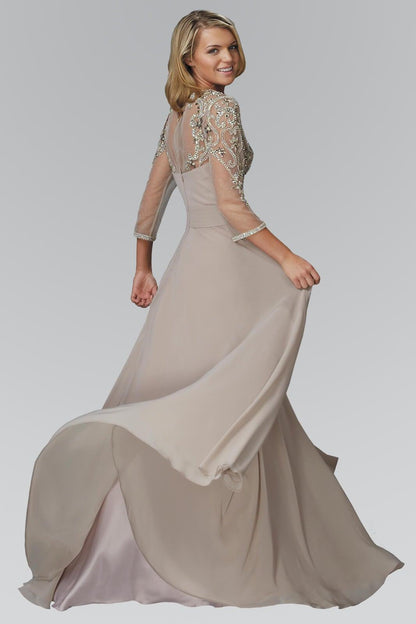 Formal Mother of the Bride Long Dress - The Dress Outlet Elizabeth K
