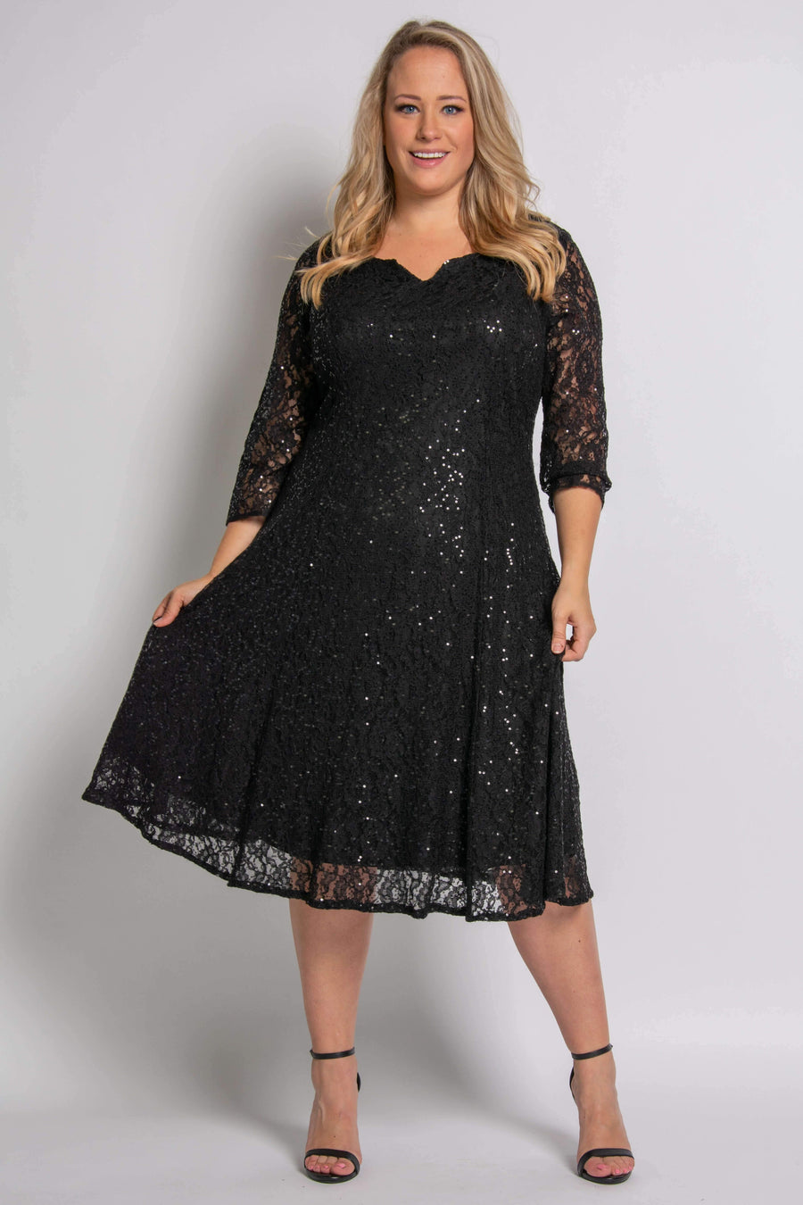 Formal Plus Size Short Dress - The Dress Outlet