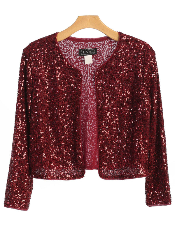 Formal Sequins Bolero Evening Jacket