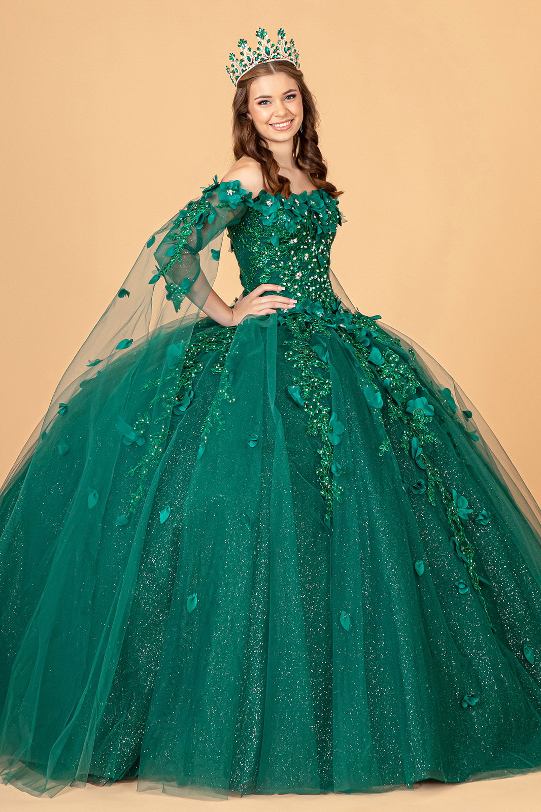 Off Shoulder Long Quinceniera Dress