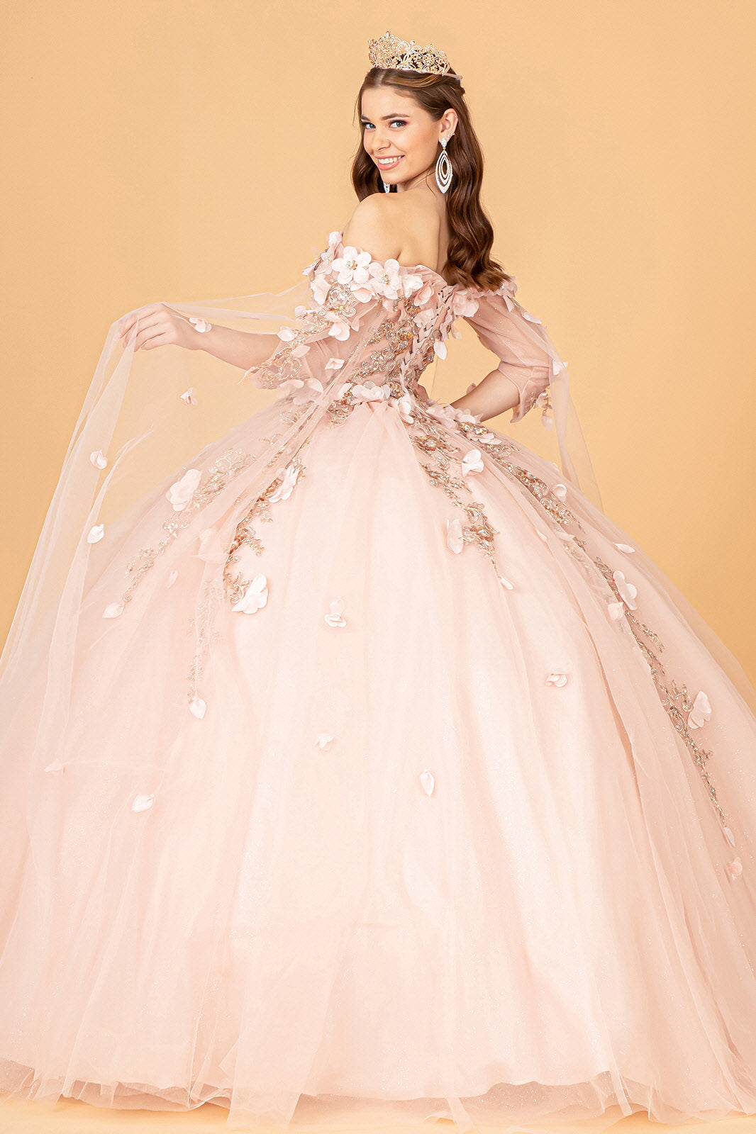 Off Shoulder Long Quinceniera Dress