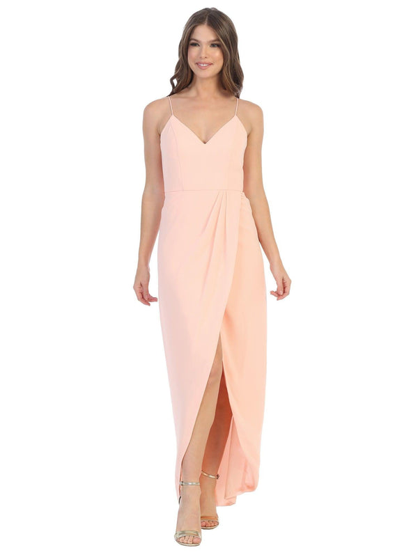 High Low Bridesmaids Chiffon Dress