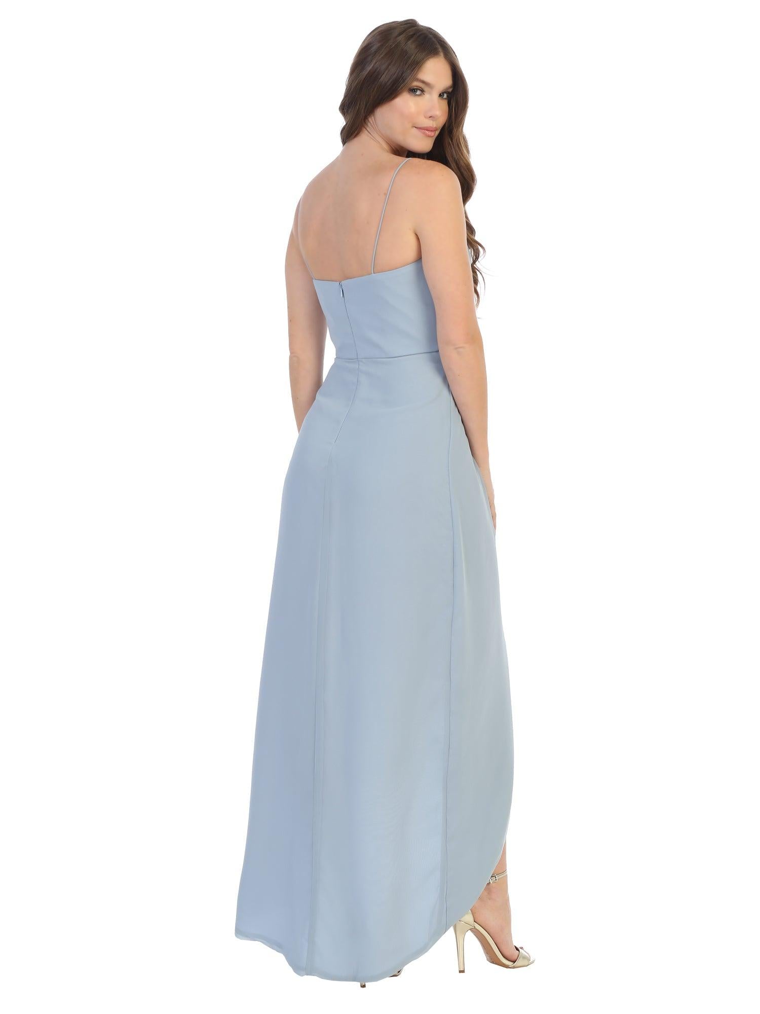 High Low Bridesmaids Chiffon Dress