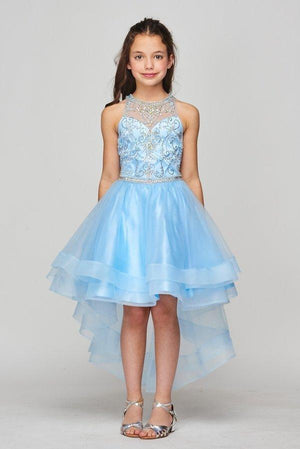 White halter high clearance low dress
