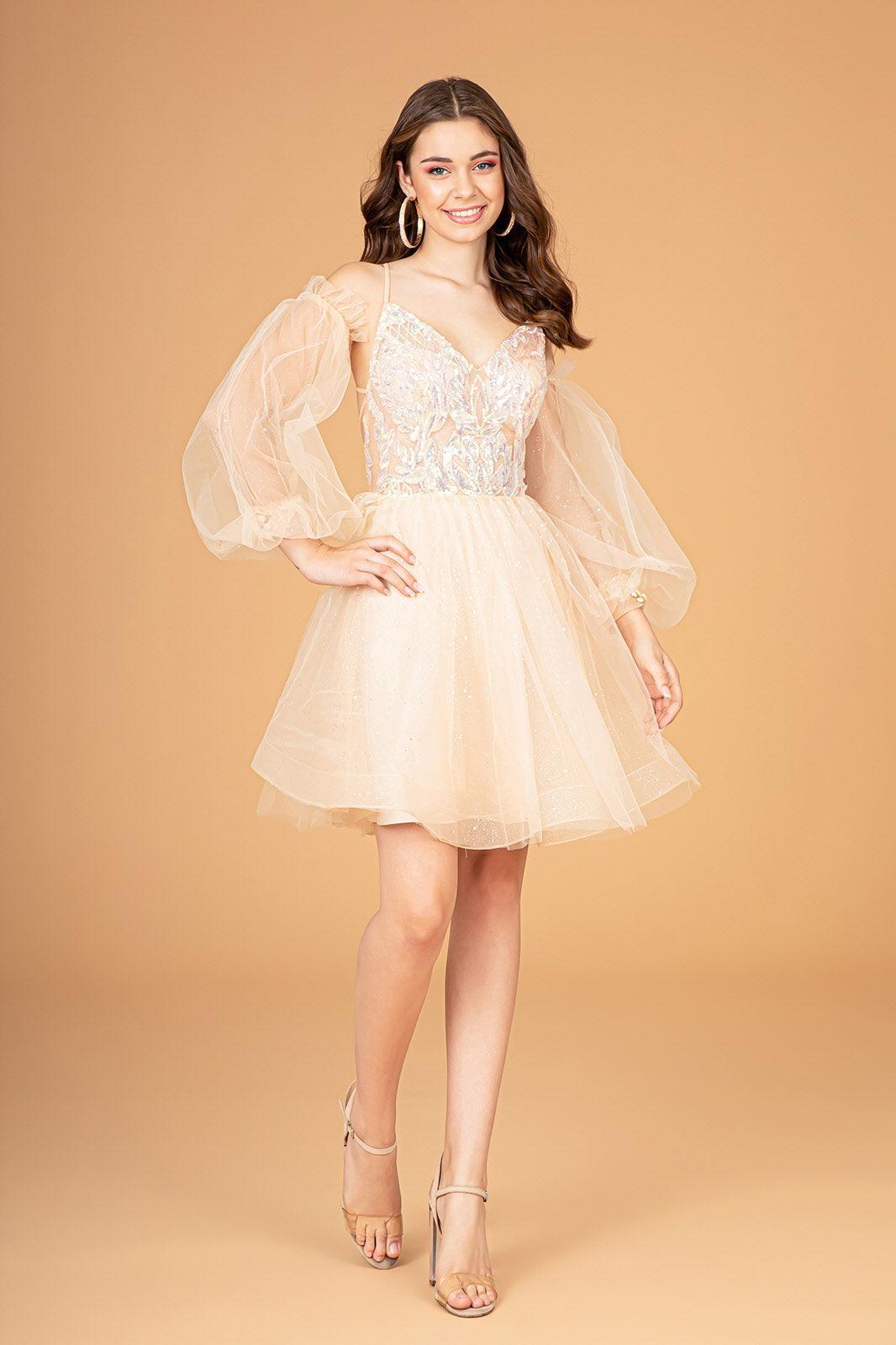 Mauve Homecoming Short Glitter Prom Short Dress for $158.99 – The Dress