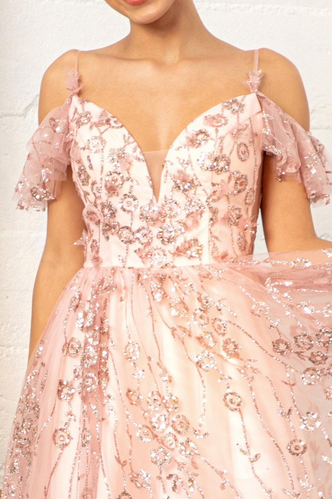Homecoming Short Off Shoulder Mesh Cocktail Dress