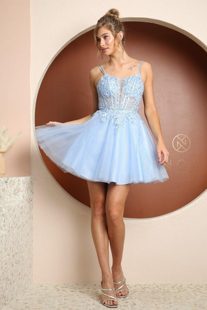 Homecoming Short Prom Cocktail Dress T724 - The Dress Outlet