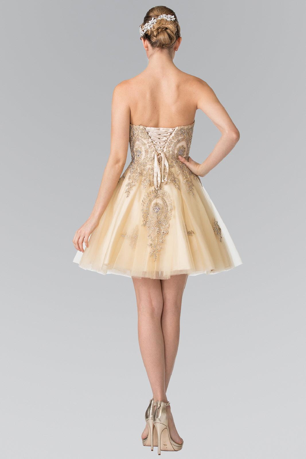 Homecoming Short Strapless Prom Cocktail Dress Sale