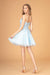 Homecoming Spaghetti Strap Prom Short Dress - The Dress Outlet