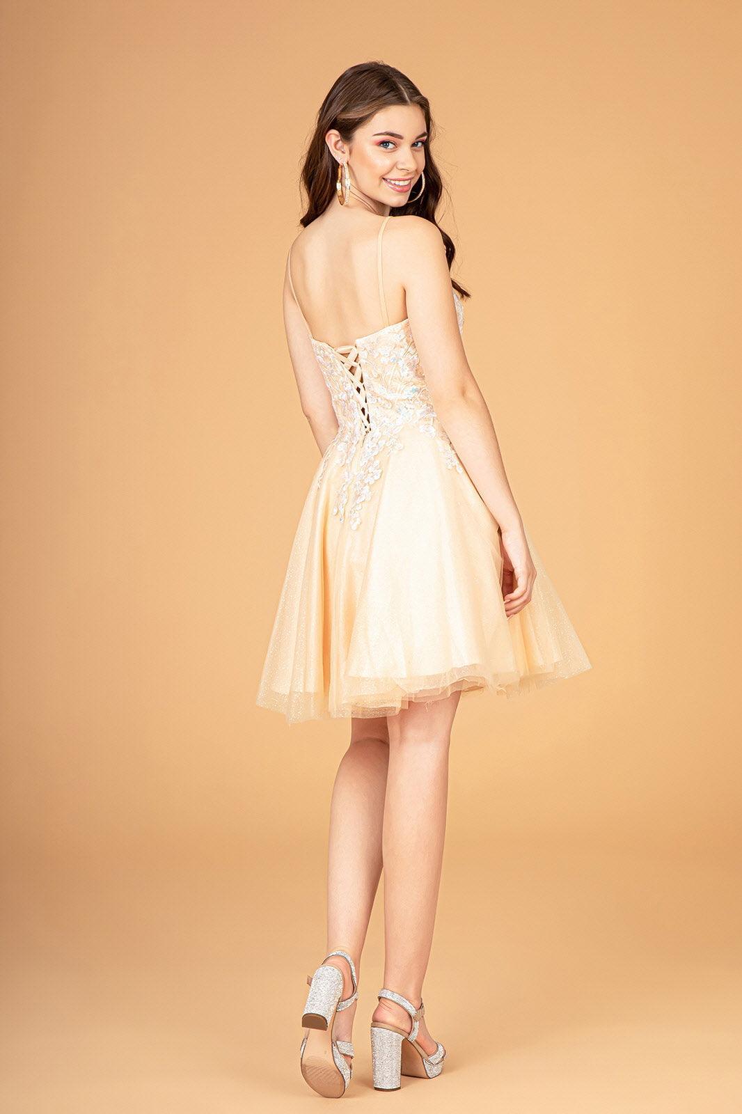 Homecoming Spaghetti Strap Prom Short Dress