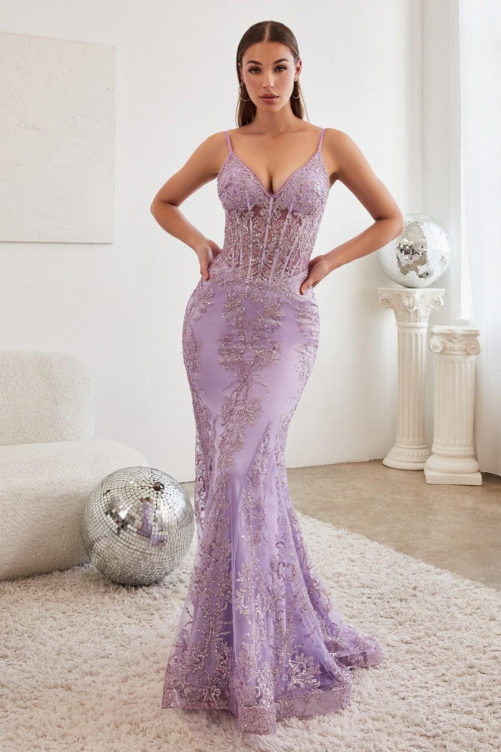 Sexy Formal Long Prom Dress Lavender
