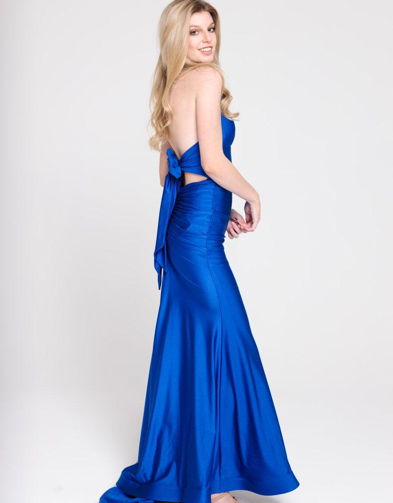 Jessica Angel Halter Long Formal Gown 378 - The Dress Outlet