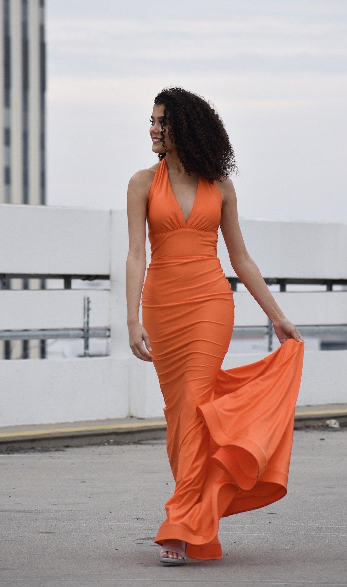 Jessica Angel Halter Long Formal Gown 378 - Red / 6XL Jessica Angel Halter Long Formal Gown 378 - Red / 6XL
