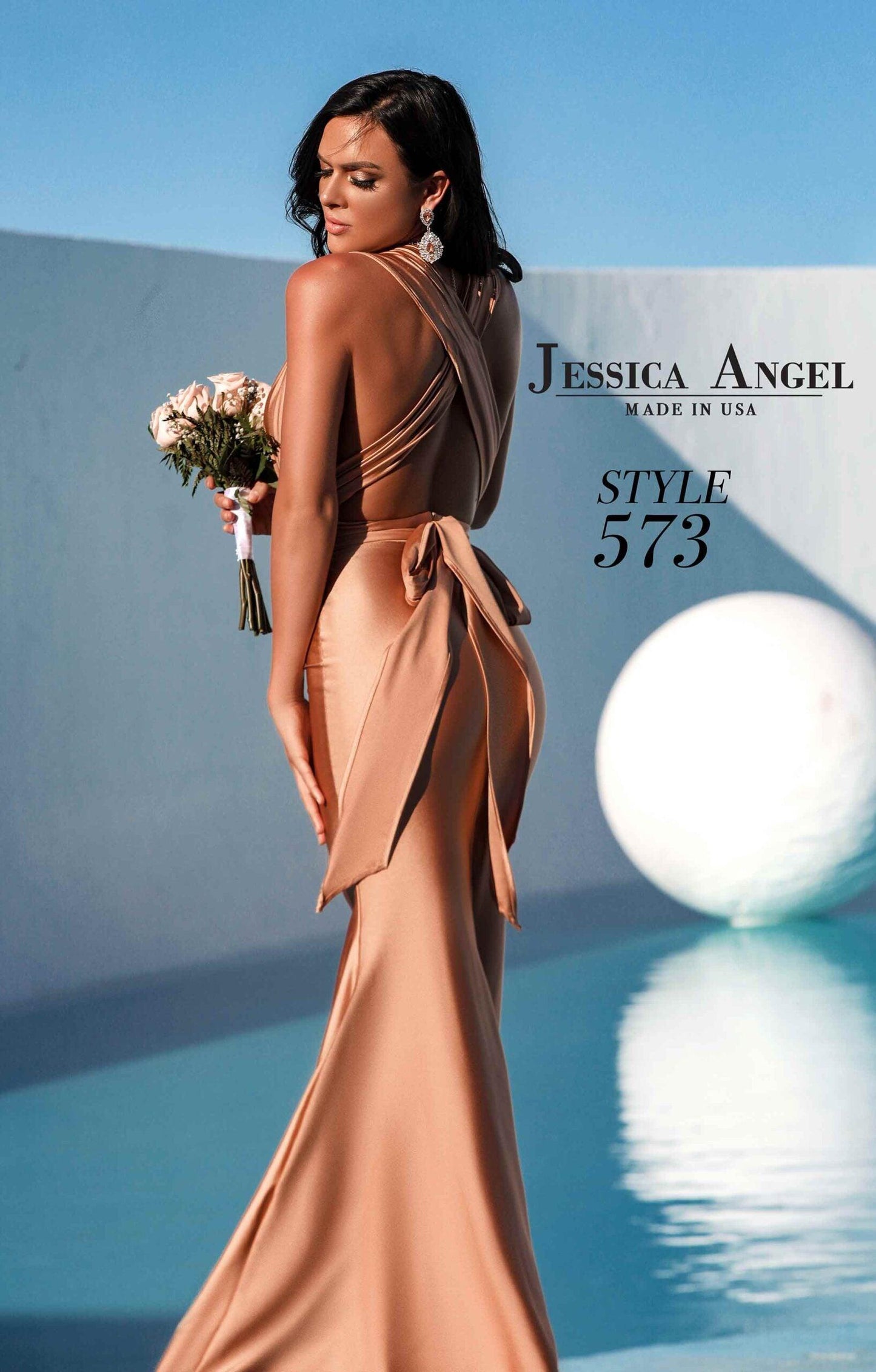 Jessica Angel Long Formal Evening Gown 573 - The Dress Outlet