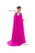 Jessica Angel Long Formal Fitted Cape Dress 896 - The Dress Outlet