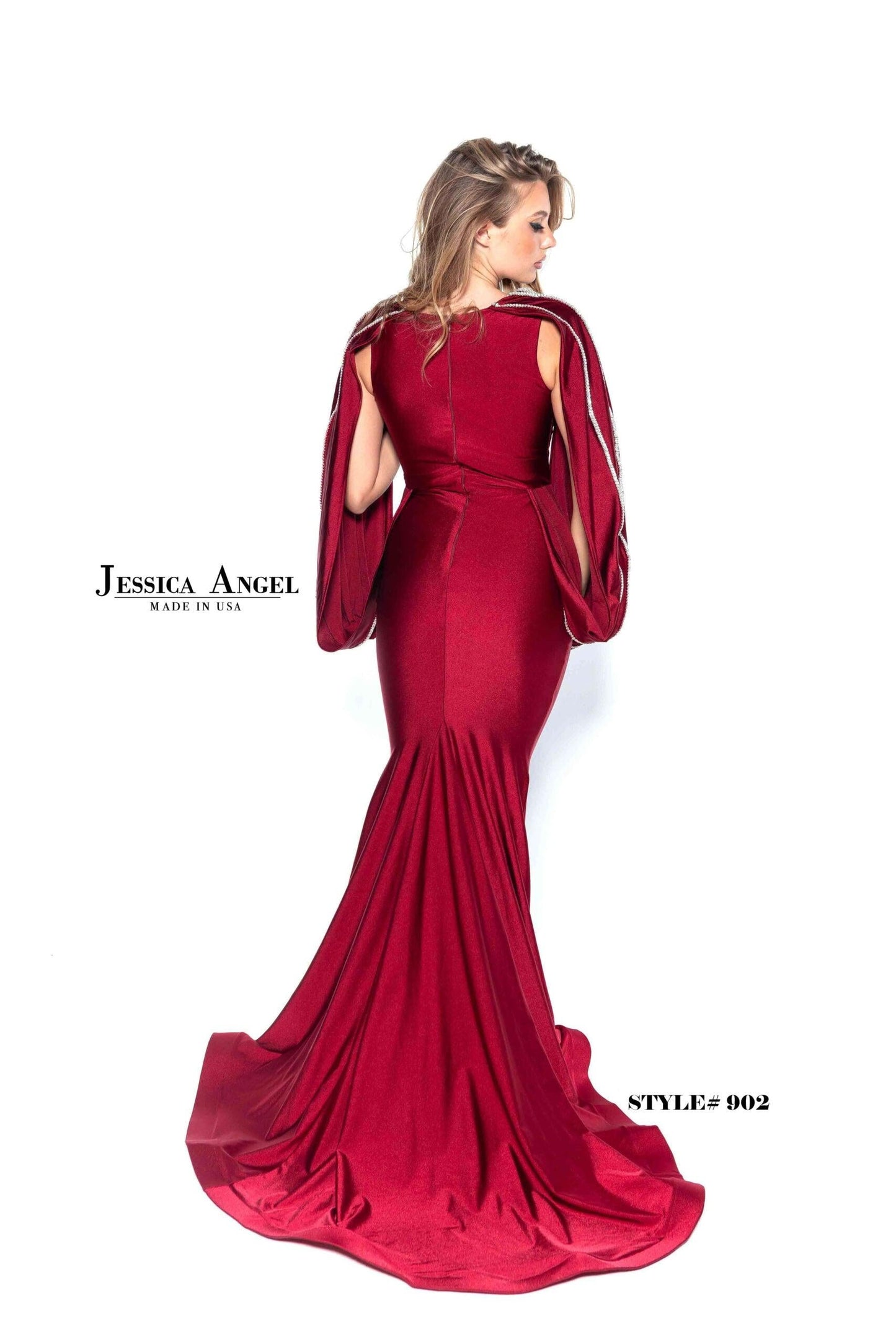 Jessica Angel Long Formal Fitted Evening Dress 902 - The Dress Outlet