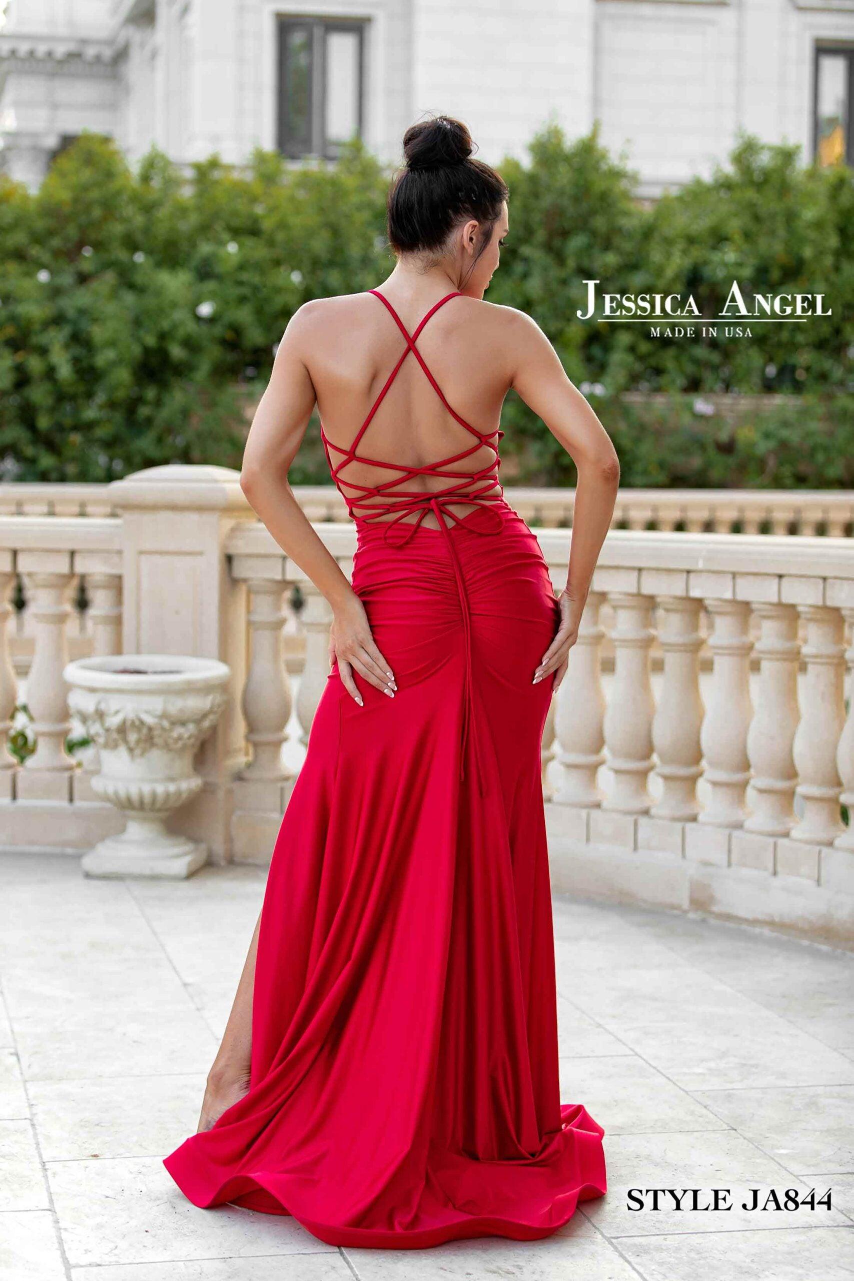 Jessica Angel Long Formal Fitted Gown 844 - The Dress Outlet